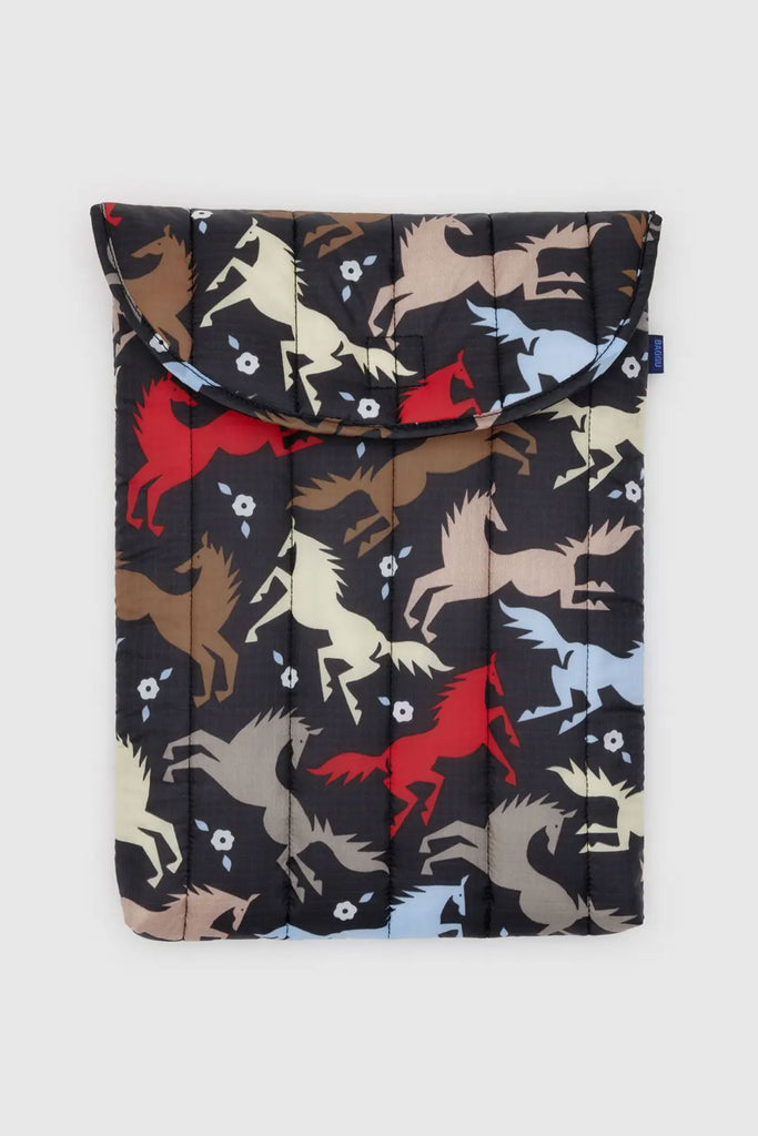 Puffy Laptop Sleeve (Horse Cut-Outs) by Baggu
