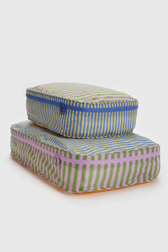 Large Packing Cubes (Hotel Stripes) by Baggu
