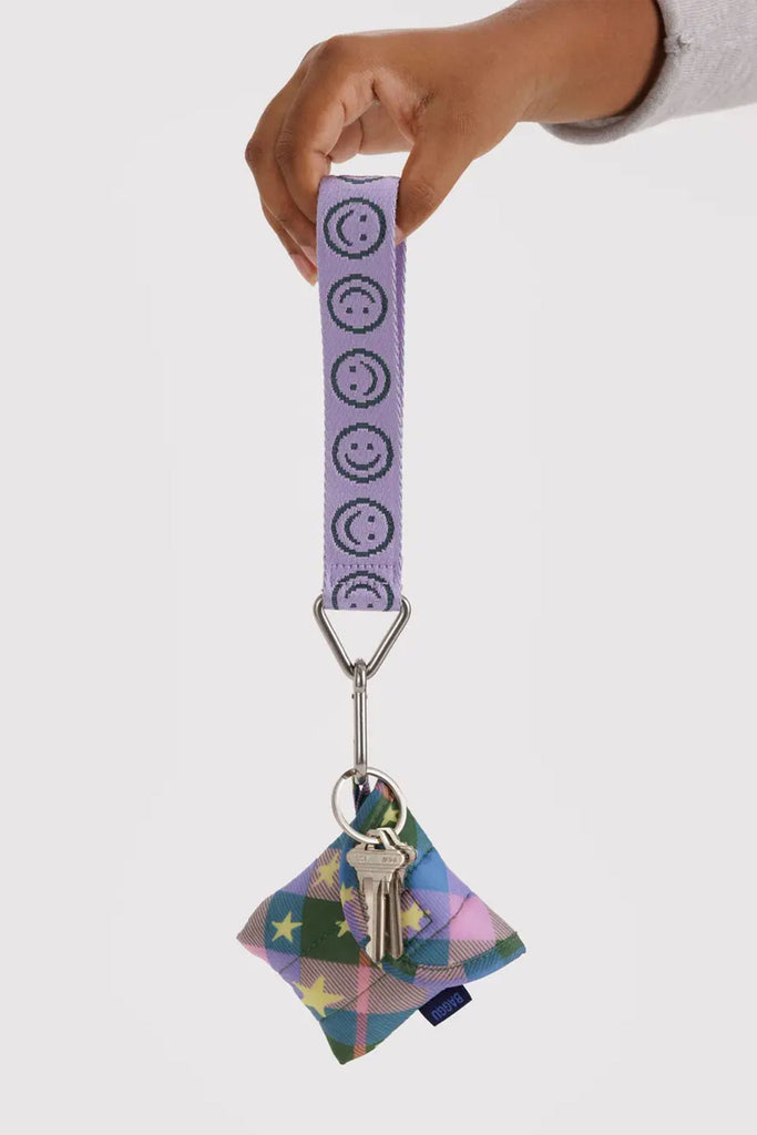 Logo Keychain (Lilac Happy) by Baggu