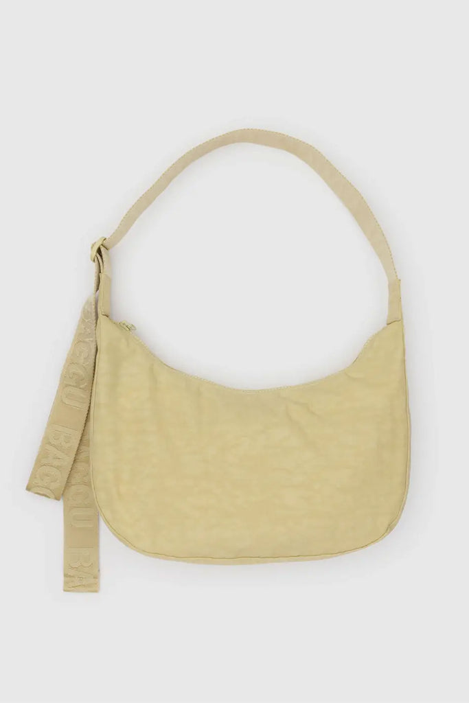 Medium Nylon Crescent Bag (Butter) by Baggu