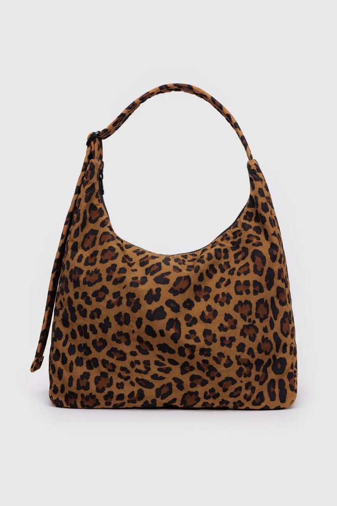 Nylon Shoulder Bag (Leopard) by Baggu