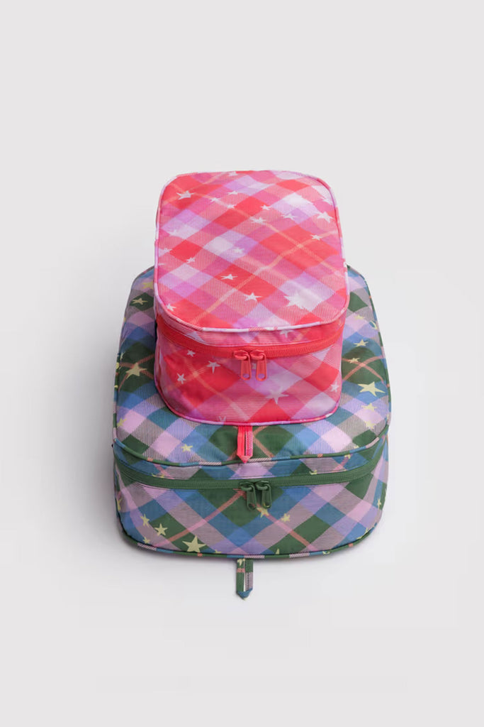 Packing Cubes (Star Plaid) by Baggu