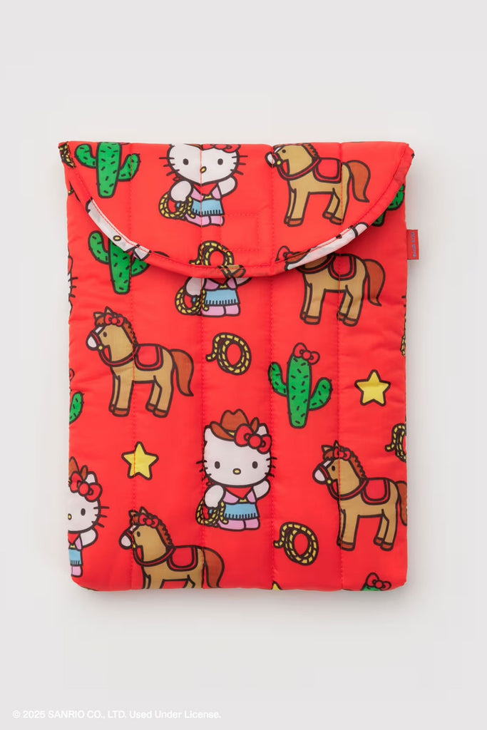 Puffy Laptop Sleeve (Hello Kitty Western) by Baggu