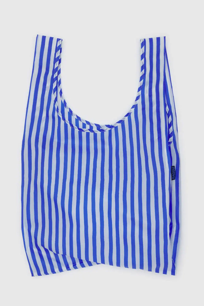 Standard Reusable Tote (Blue Painted Stripe) by Baggu