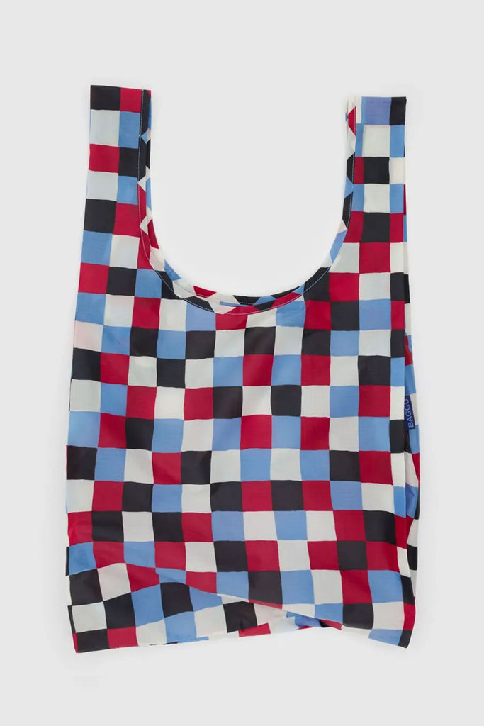 Standard Reusable Tote (Painted Check) by Baggu