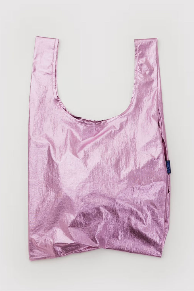 Standard Reusable Tote (Metallic Blush) by Baggu