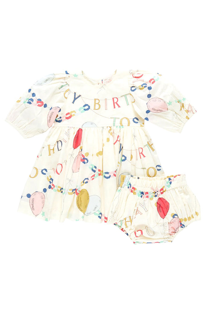 Baby Brooke Dress Set (Birthday Garland)