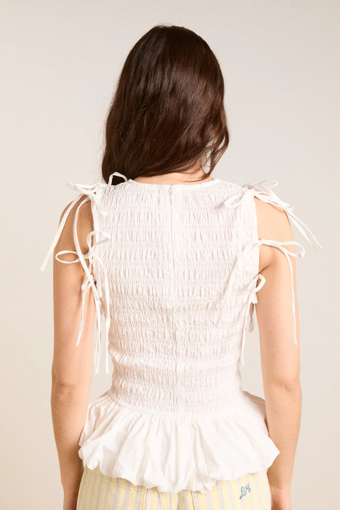 Becca Blouse (White) by Damson Madder
