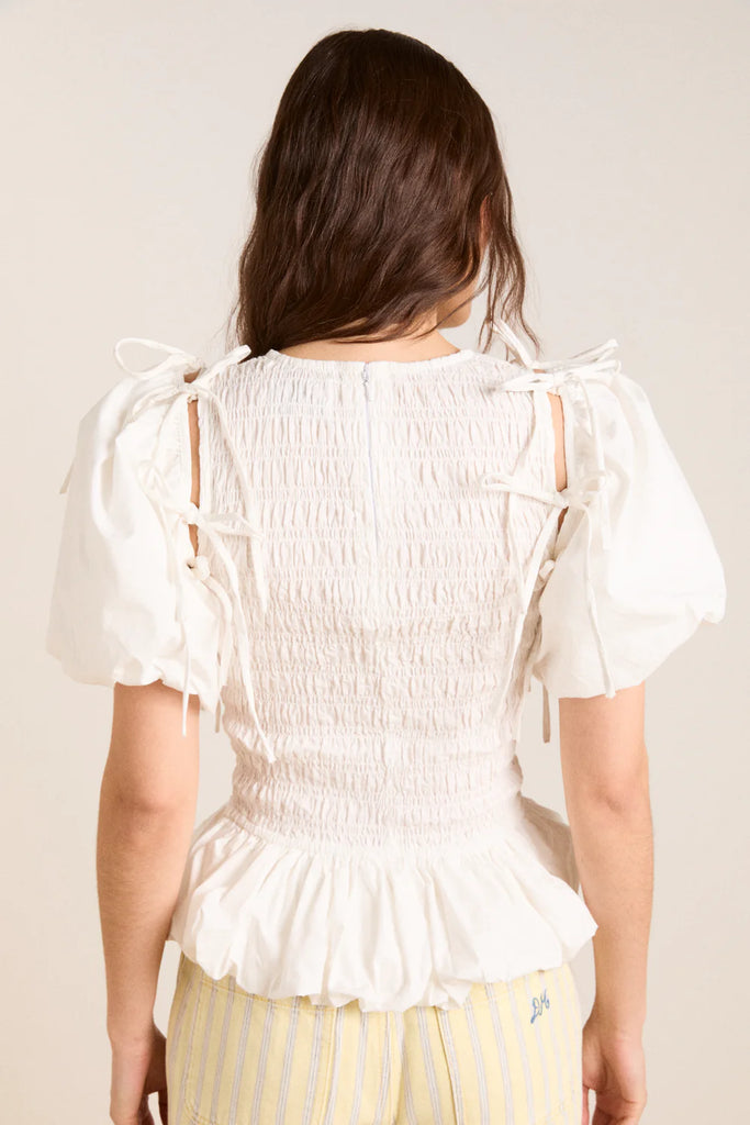 Becca Blouse (White) by Damson Madder