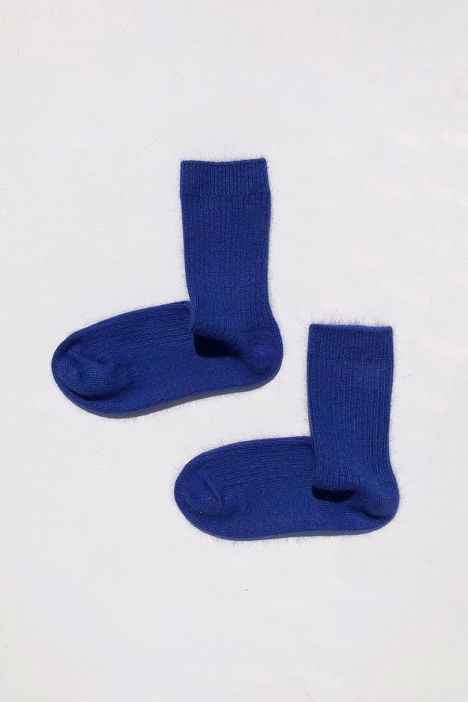 Angora Wool Socks (Royal Blue) by Billy Bamboo