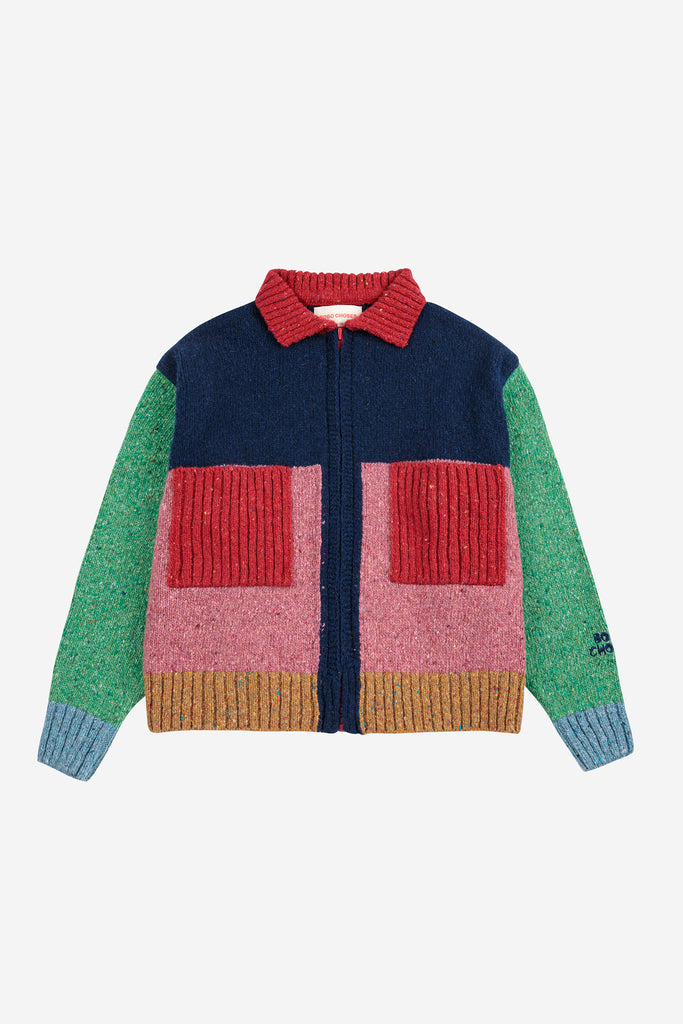 Color Block Cardigan (Kids) by Bobo Choses