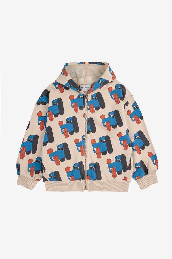 Doggy Mate Zipped Hoodie (Kids) by Bobo Choses