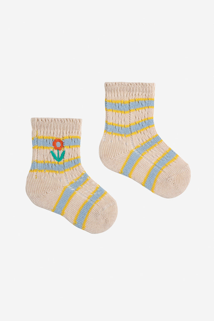 Flower Short Socks (Baby) by Bobo Choses