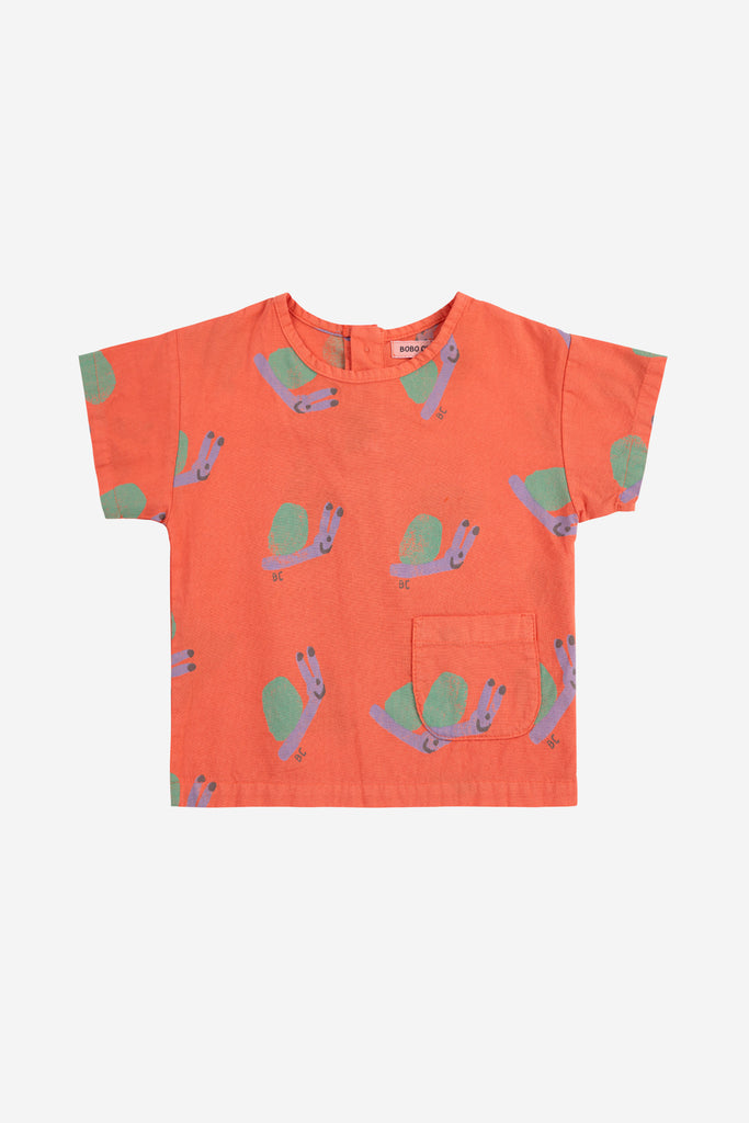 Funny Snail Woven Blouse (Baby) by Bobo Choses