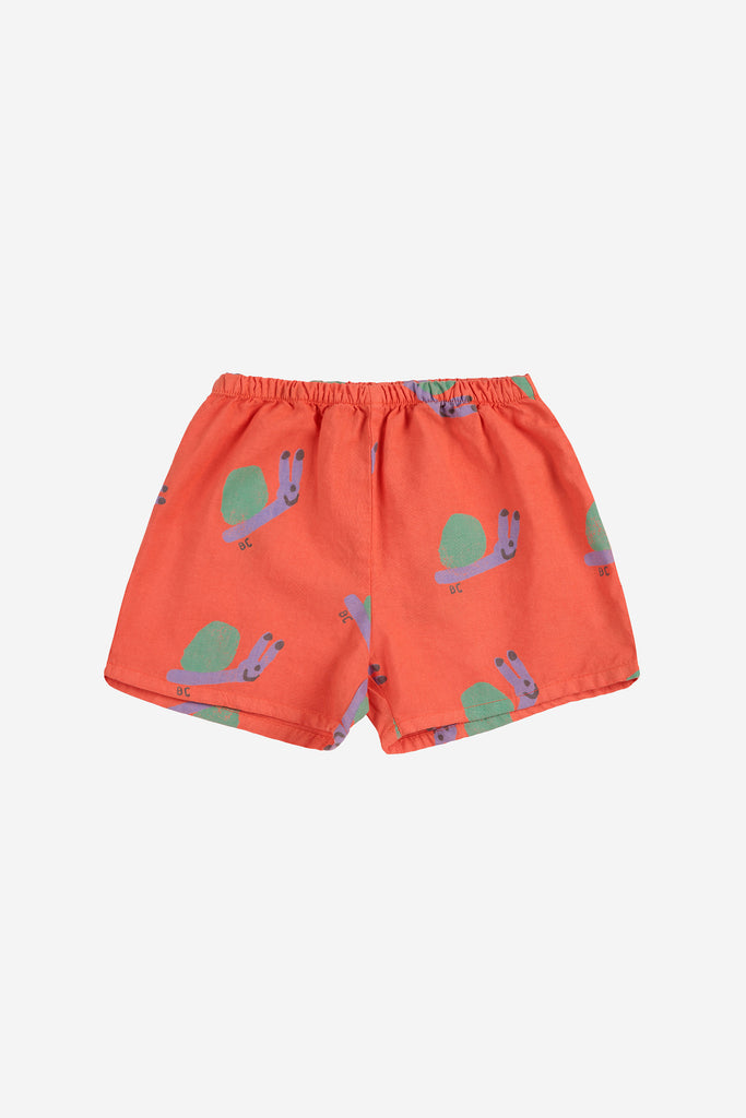 Funny Snail Woven Shorts (Baby) by Bobo Choses