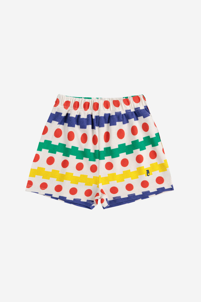 Geometric Waffle Shorts (Kids) by Bobo Choses