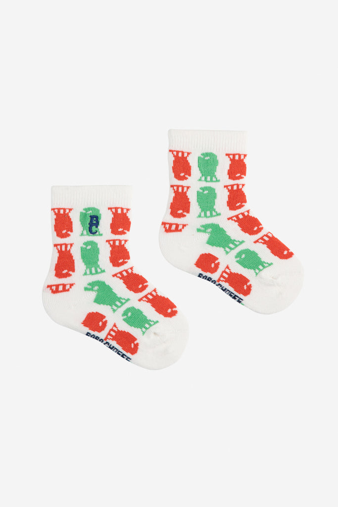 Lucky Fish Short Socks (Baby) by Bobo Choses