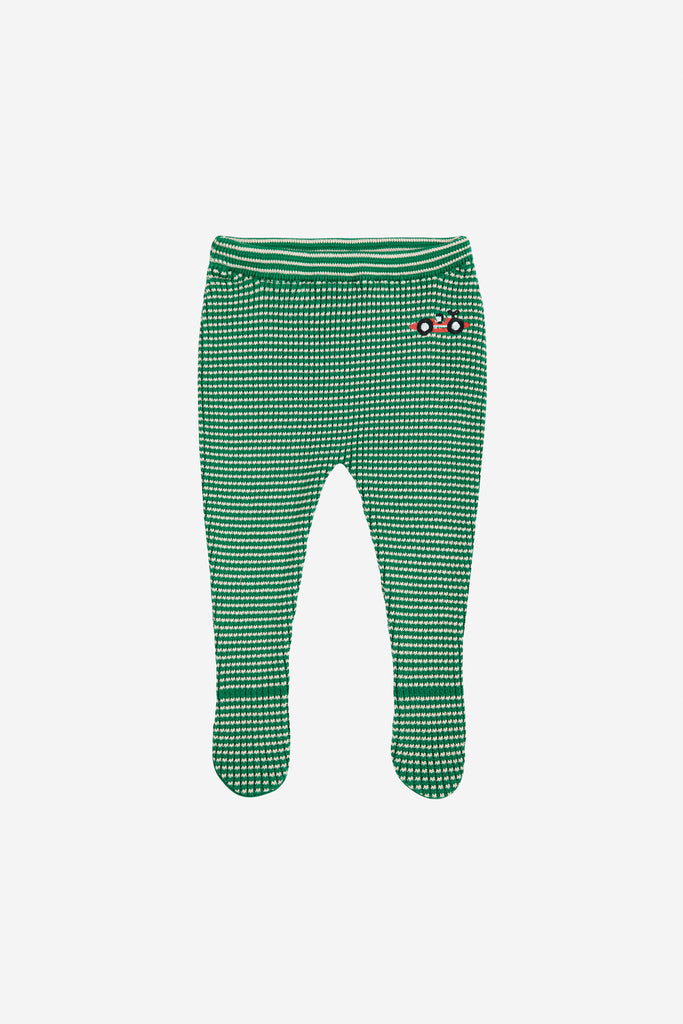 Race Car Footed Leggings (Baby) by Bobo Choses