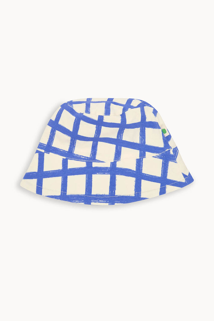 Checker Sun Hat (Blue) by bonniemob