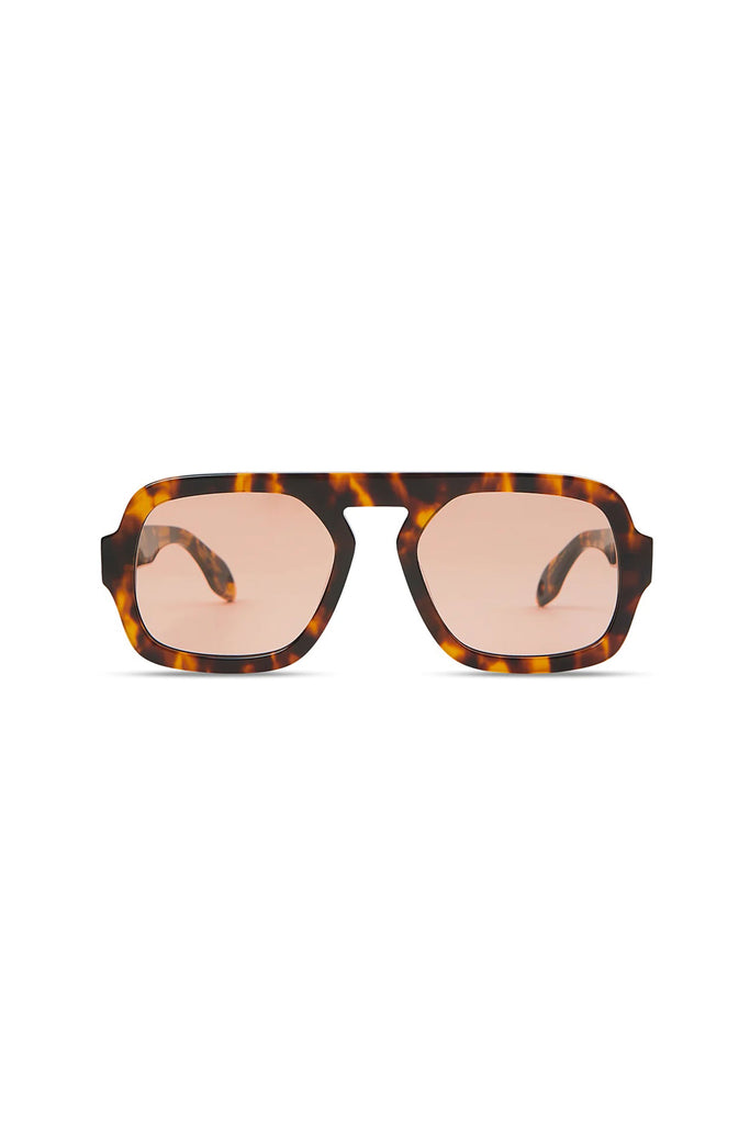 Jane Sunglasses (Brown Tortoise Maroon Lens)