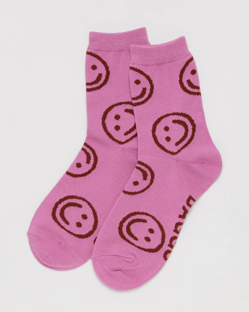 Crew Socks (Extra Pink Happy)
