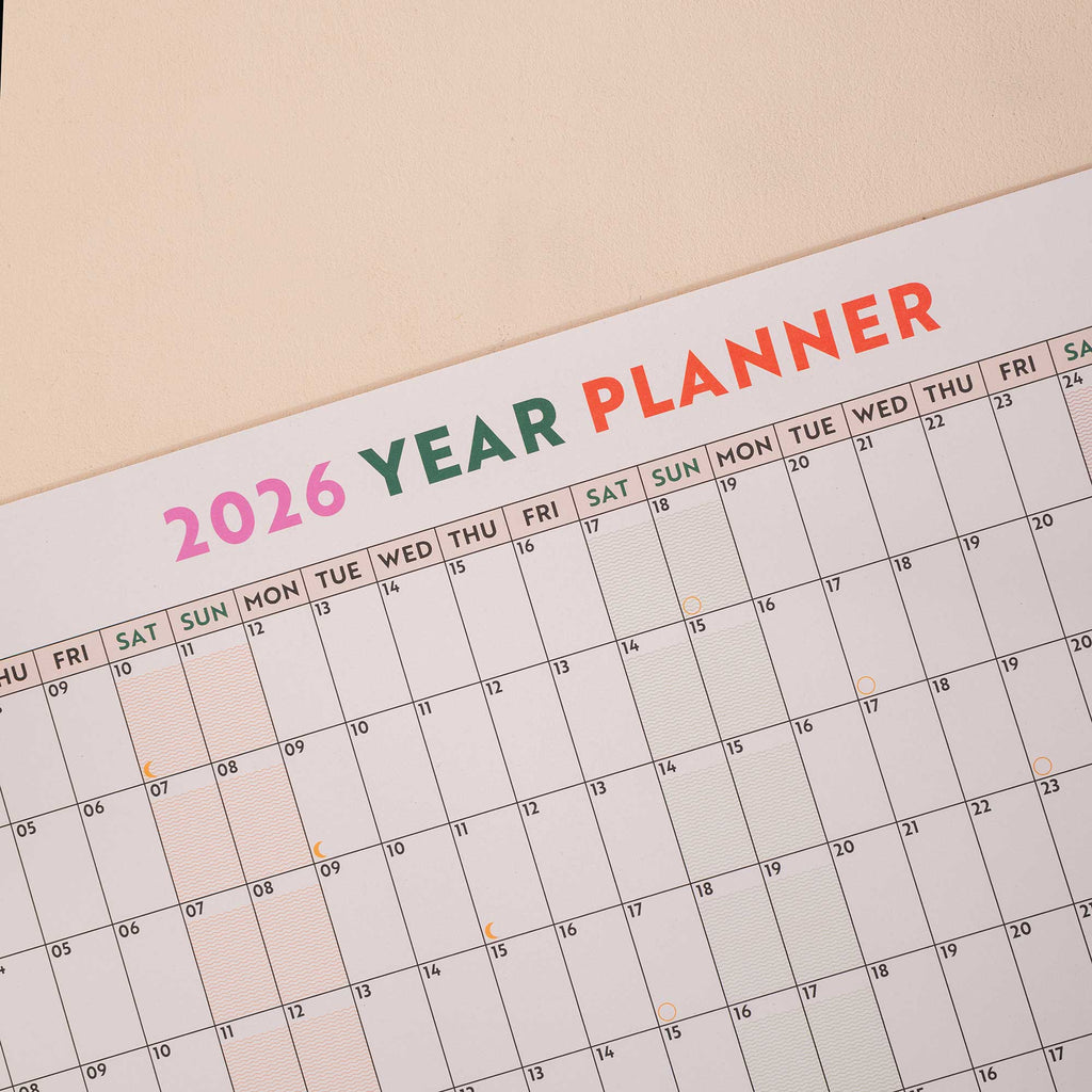 2026 A1 Wall Planner (Grid) by Good Tuesday