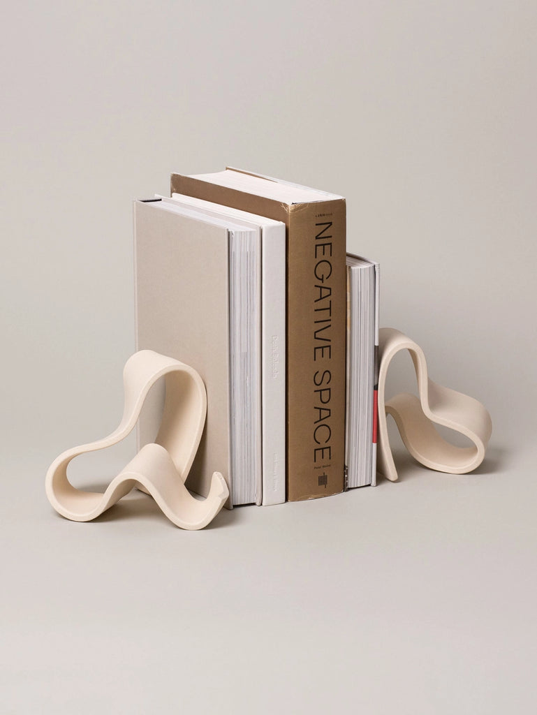 Fettu Bookend Set (Cream) by Virginia Sin