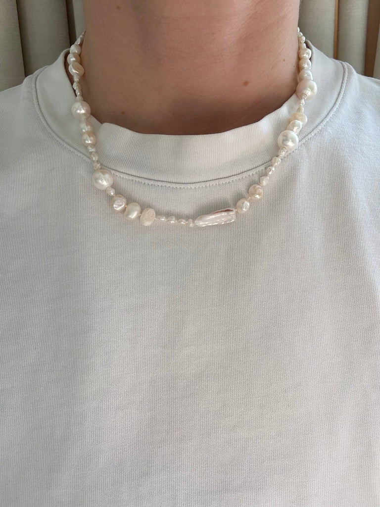 The Undone Pearl Necklace by The Yo Store