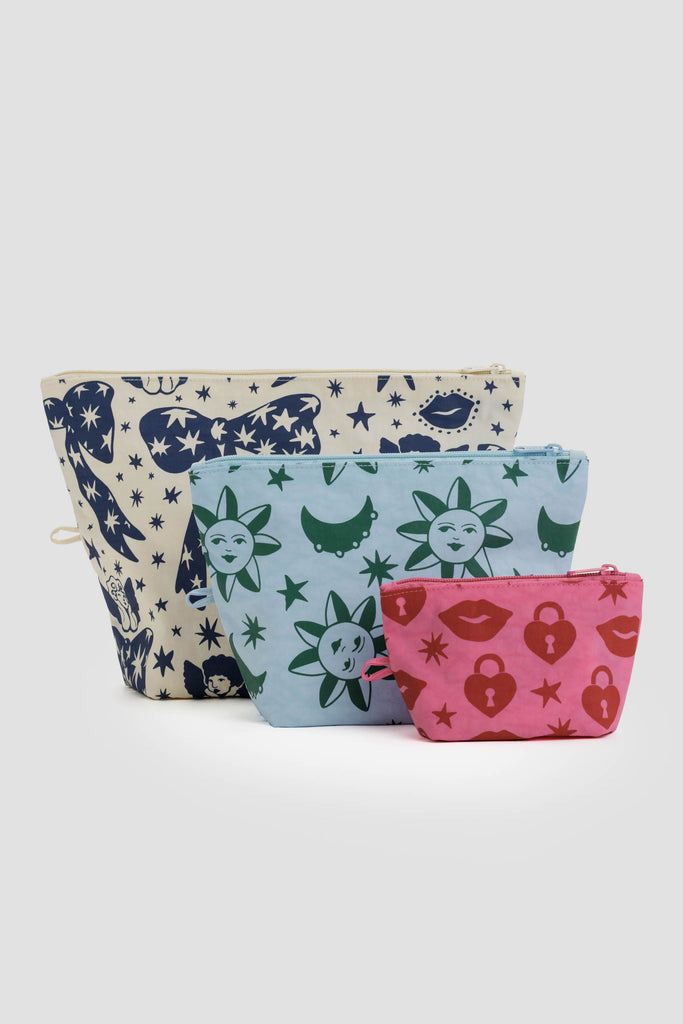 Go Pouch Set (Charms) by Baggu