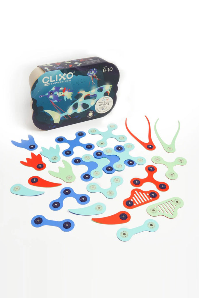 Ocean Creatures Pack (24-Piece) by Clixo