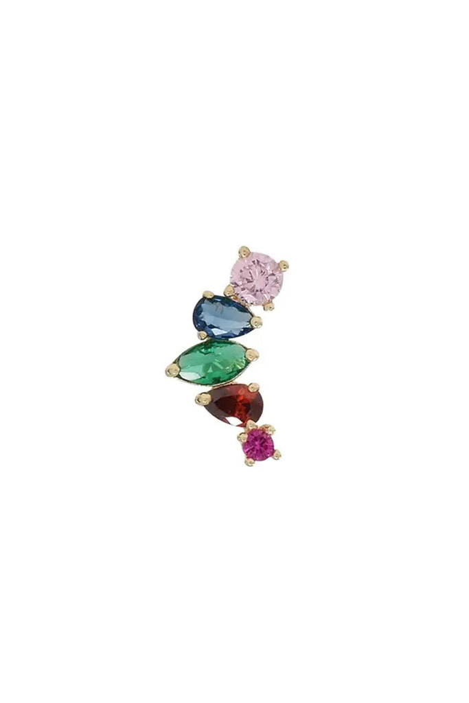 CZ Colorful Crawler (Solid Gold) by Ofina Jewelry