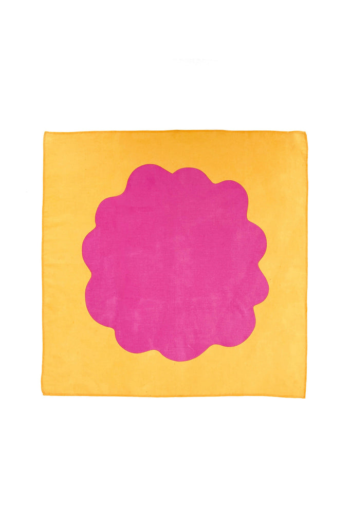 Cotton Bandana (Burst Pink/Yellow) by The Yo Store
