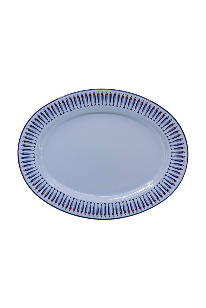 Anchovies Oval Tray by Crow Canyon