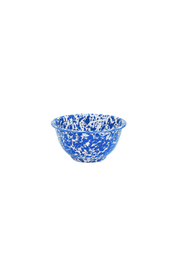 Small Footed Bowl (Blue Splatter) by Crow Canyon