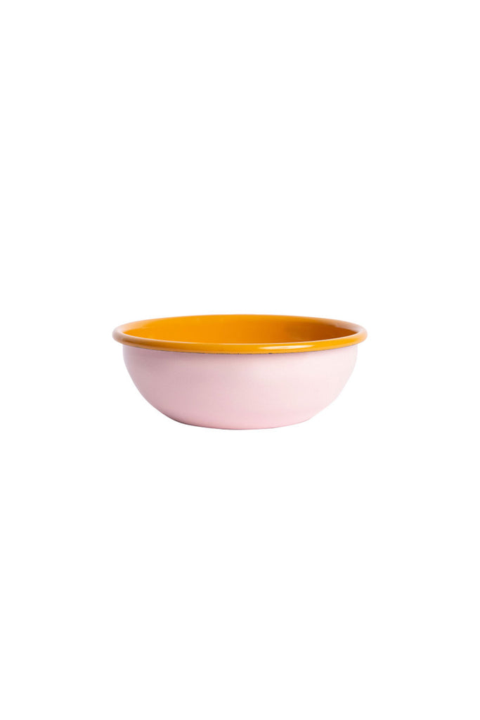 Cereal Bowl (Pink/Mustard) by Crow Canyon