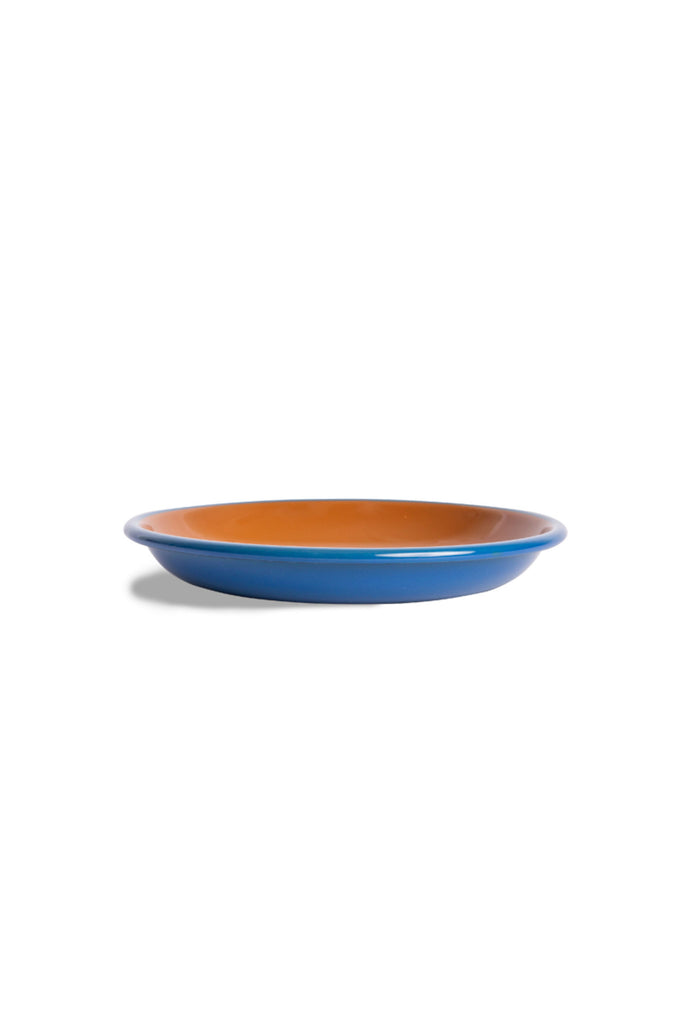 Dinner Plate (Blue/Brown) by Crow Canyon