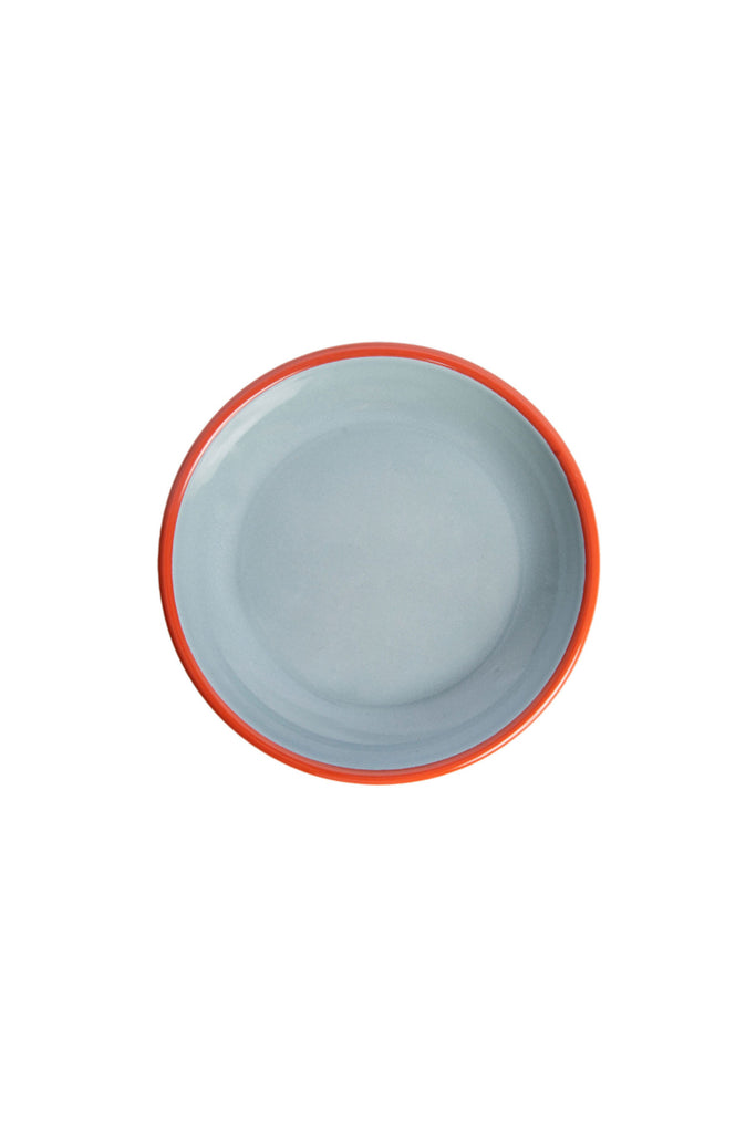 Dinner Plate (Tomato/Blue) by Crow Canyon