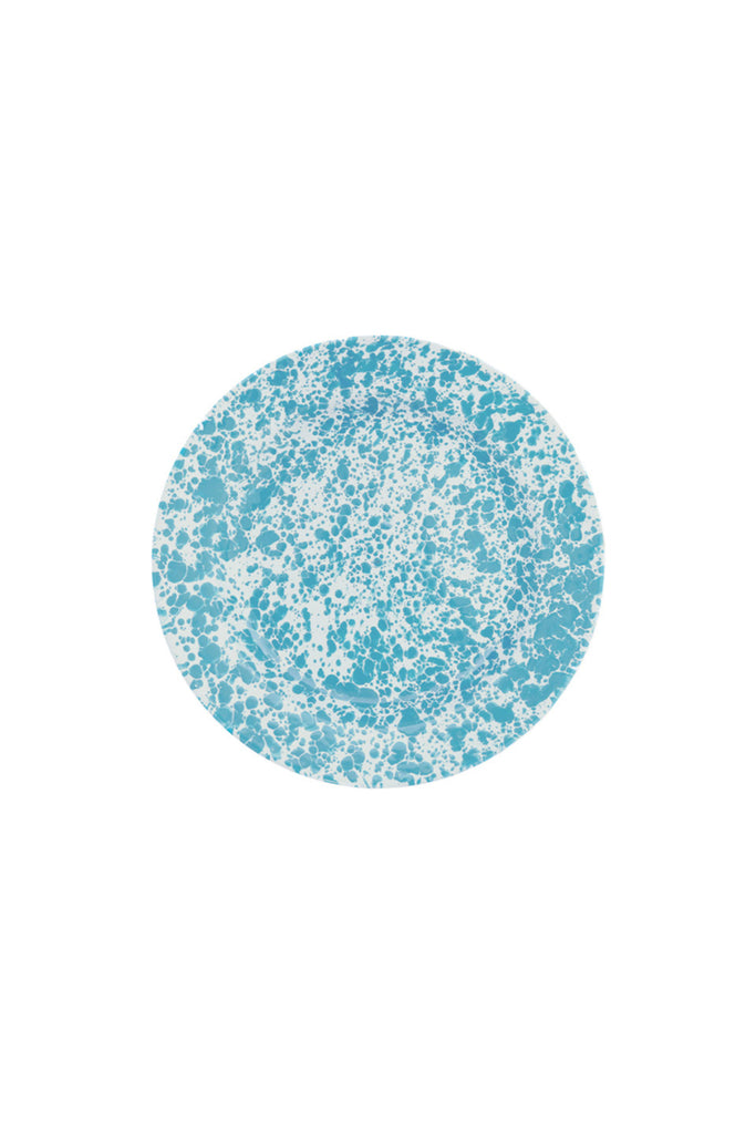 Dinner Plate (Turquoise Splatter) by Crow Canyon