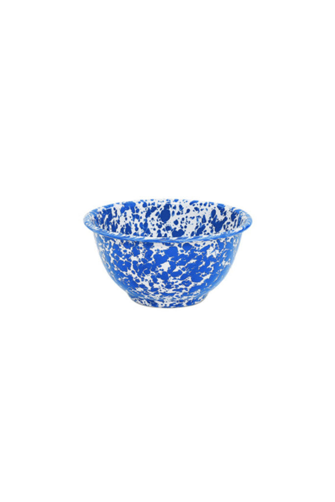 Small Footed Bowl (Blue Splatter) by Crow Canyon