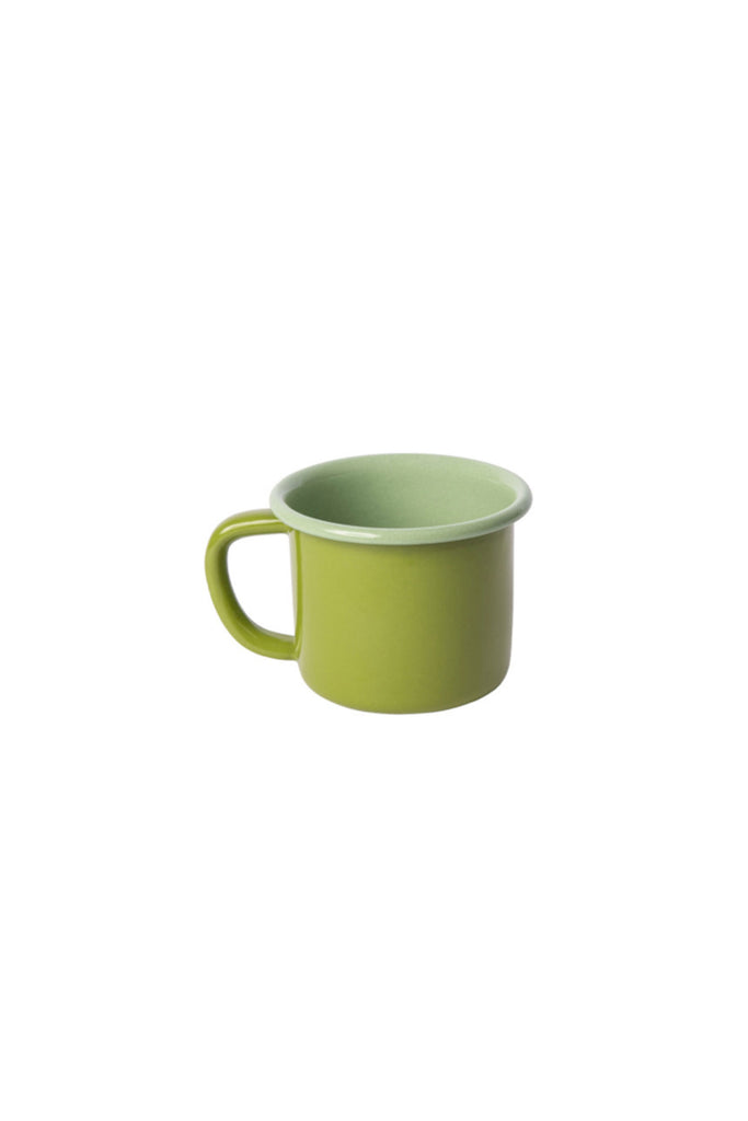 Enamel Mug (Apple/Mint) by Crow Canyon