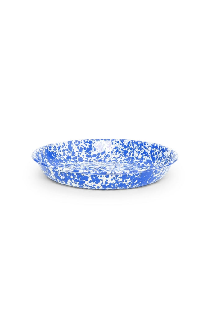 Pasta Plate (Blue Splatter) by Crow Canyon