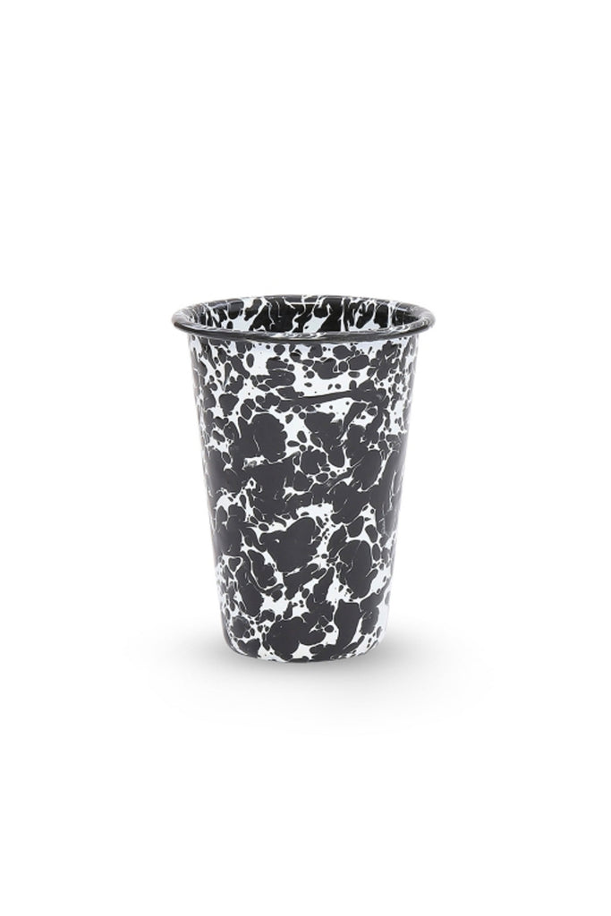 Tall Tumbler (Black Splatter) by Crow Canyon