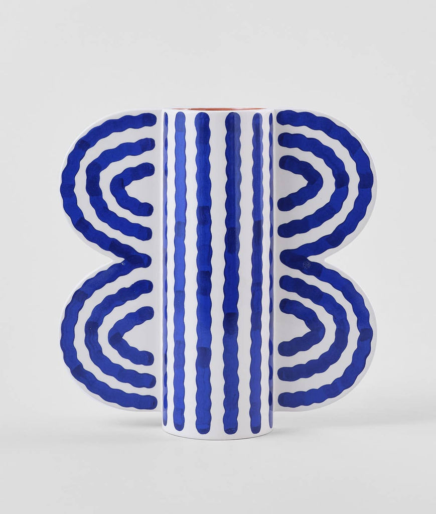 Large Butterfly Vase (Blue) by Wrap