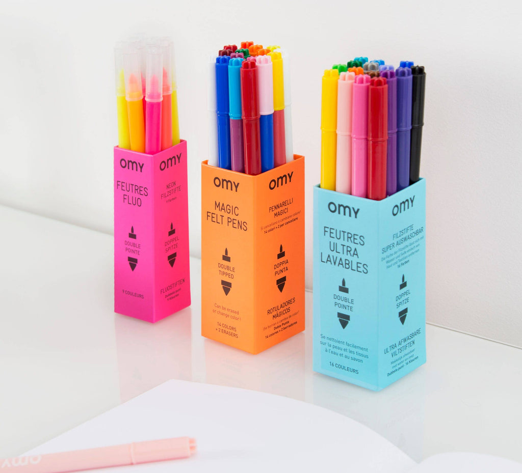 Neon Markers Set (Fluo) by OMY