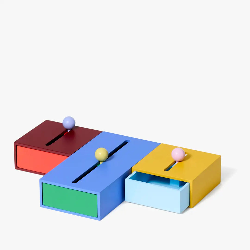 Small Cache Box (Red/Orange) by Areaware