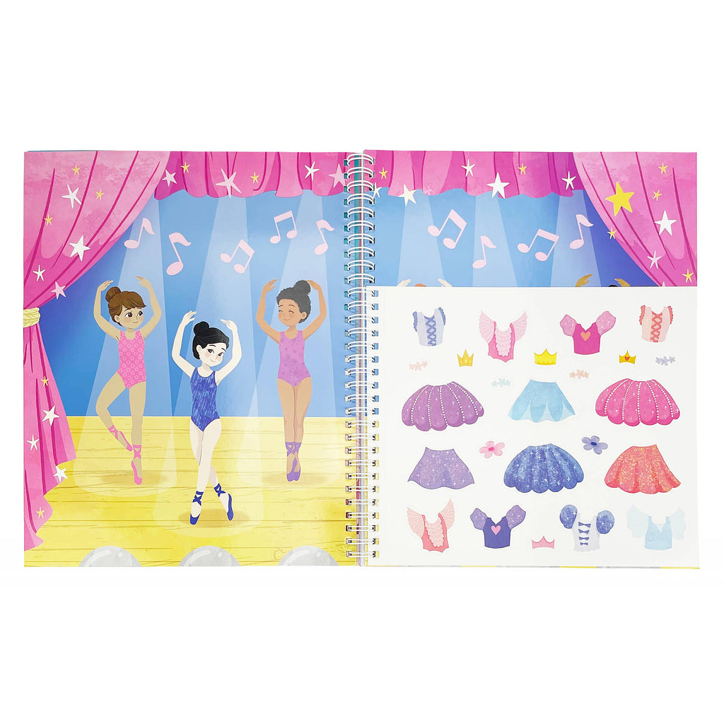 Girl Time! Sticker & Coloring Activity Book by Tinies Books