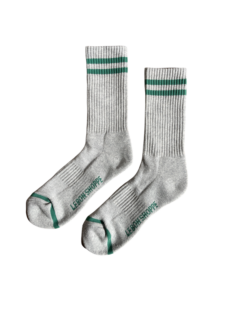 Extended Boyfriend Socks (Classic White) by Le Bon Shoppe