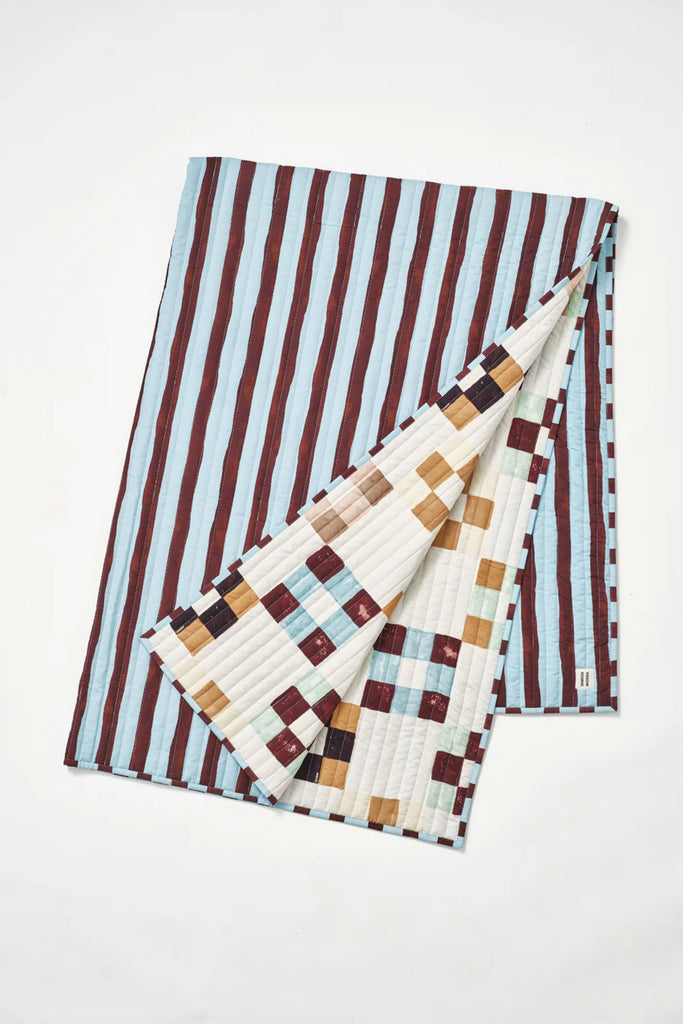 Bedding Throw (House Motif) by Damson Madder