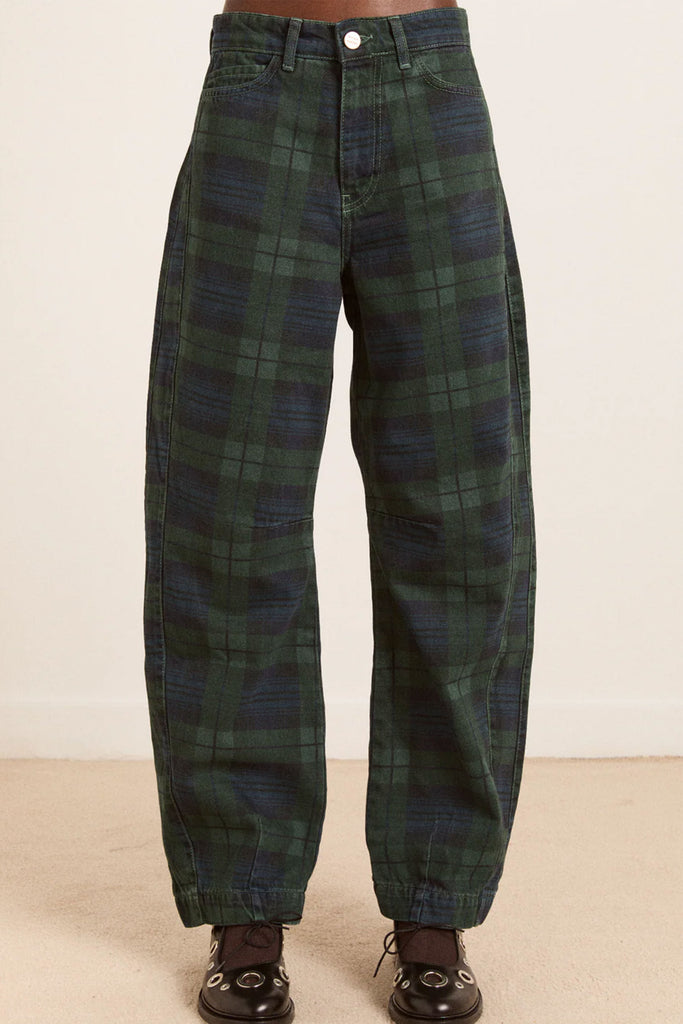 Felix Jeans (Over Dye Check) by Damson Madder