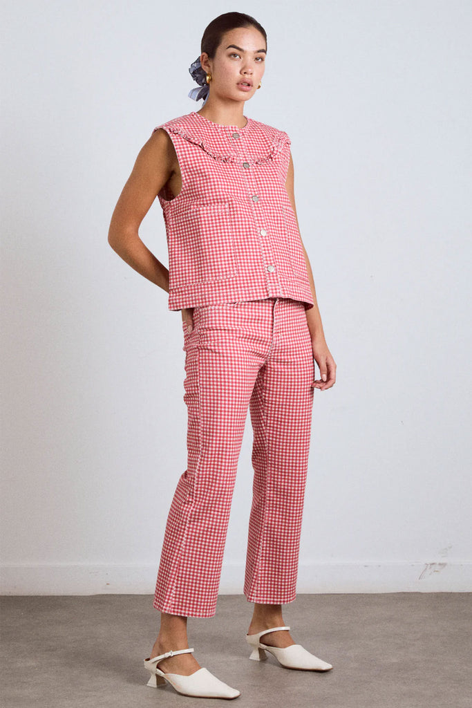 Kenny Jeans (Red Gingham) by Damson Madder